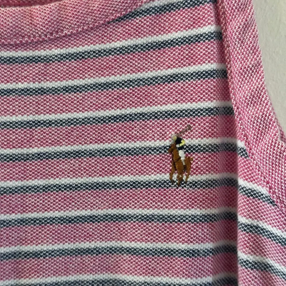 Ralph Lauren Sundress sz 7 Pink Stripe Ralph Lauren Dress